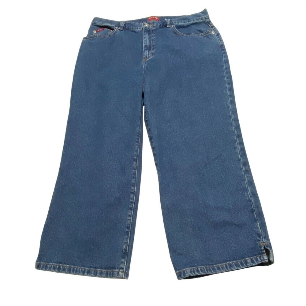 Chaps Capri Women's size 10 Dark Wash Blue‎ Denim Jeans